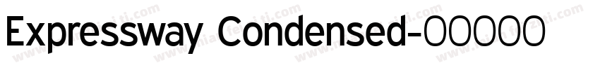 Expressway Condensed字体转换